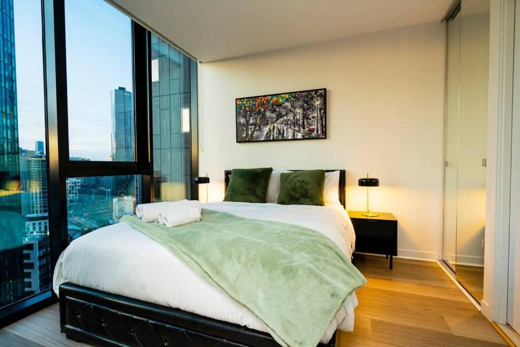 Luxe Haven - 42Nd Floor Panoramic City Views Melbourne Esterno foto