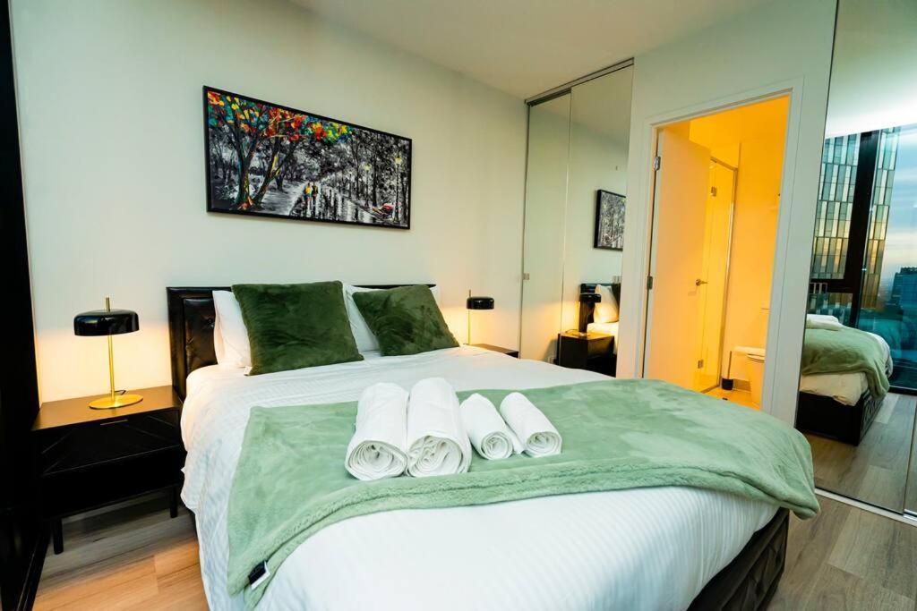 Luxe Haven - 42Nd Floor Panoramic City Views Melbourne Esterno foto